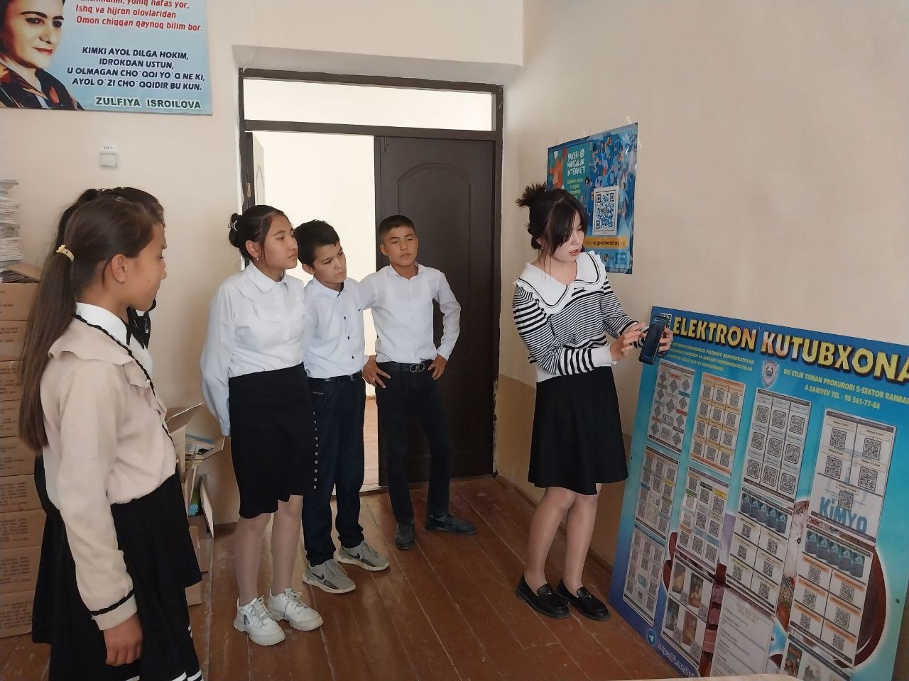 Qr kodli kitoblar targ`iboti amalga oshirildi.