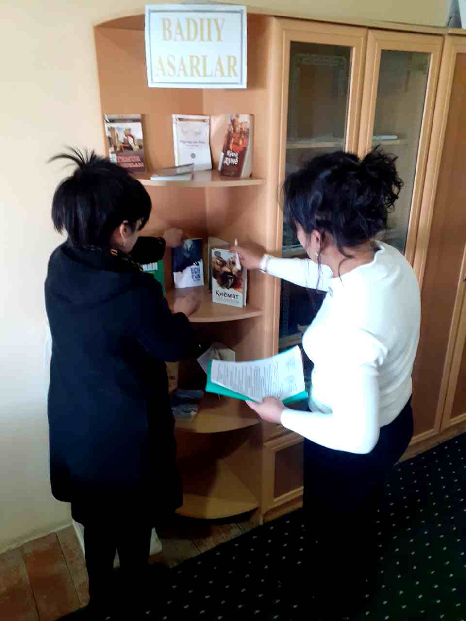 Ko'chma kutubxona kitoblari almashtirildi