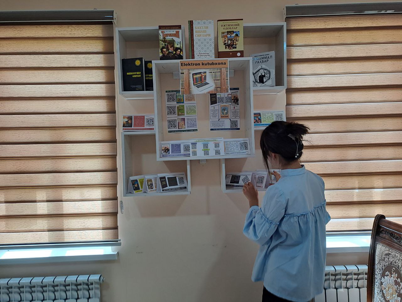 Qr kodli kitoblar targ`iboti amalga oshirildi.
