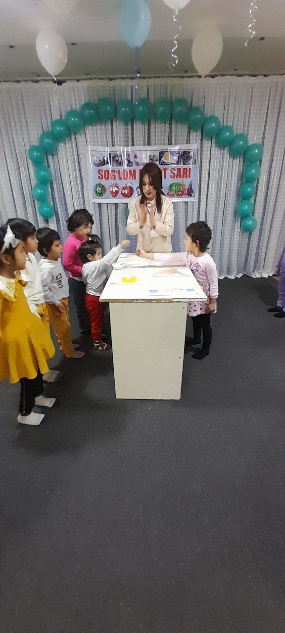 Tarbiyalanuvchi bolajonlar ishtirokida quvnoq viktorina o‘yinlari oʻtkazildi.