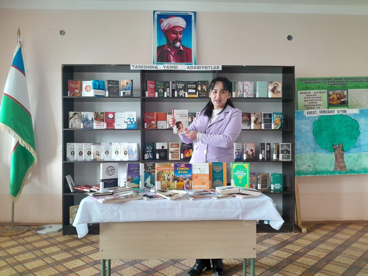 " Bugun kitob o'qib beraman " shiori ostida davra suhbati tashkil etildi.