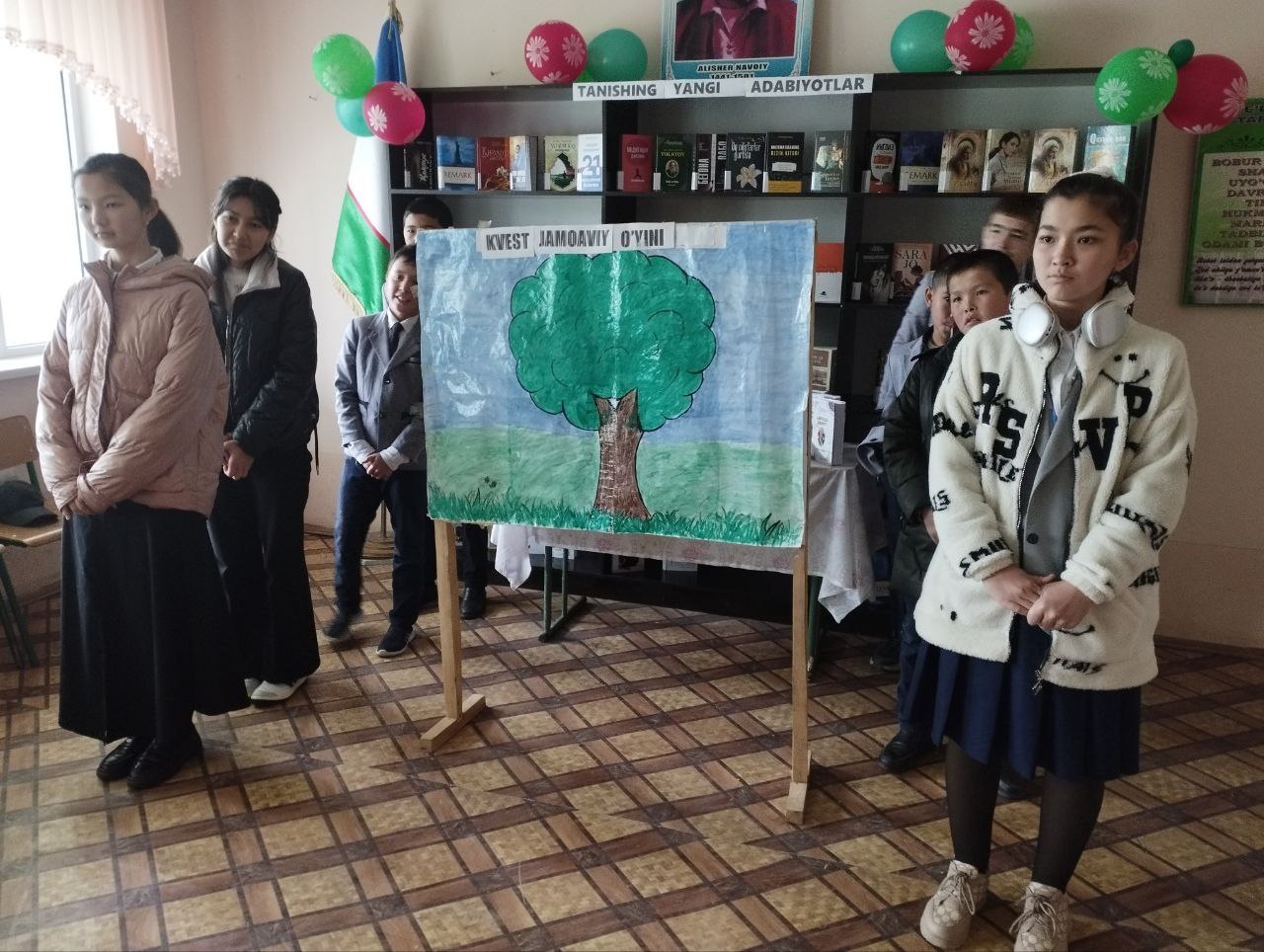 Kitobxonlar klubi a'zolari ishtirokida "Kvest jamoaviy o‘yini" tashkil qilindi.