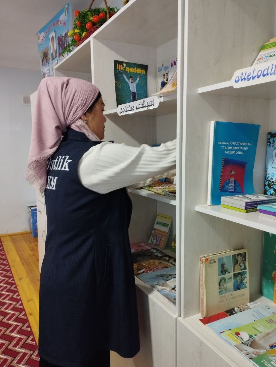 Ko`chma kutubxona loyihasi dorirasida targ`ibot ishlari davom etmoqda