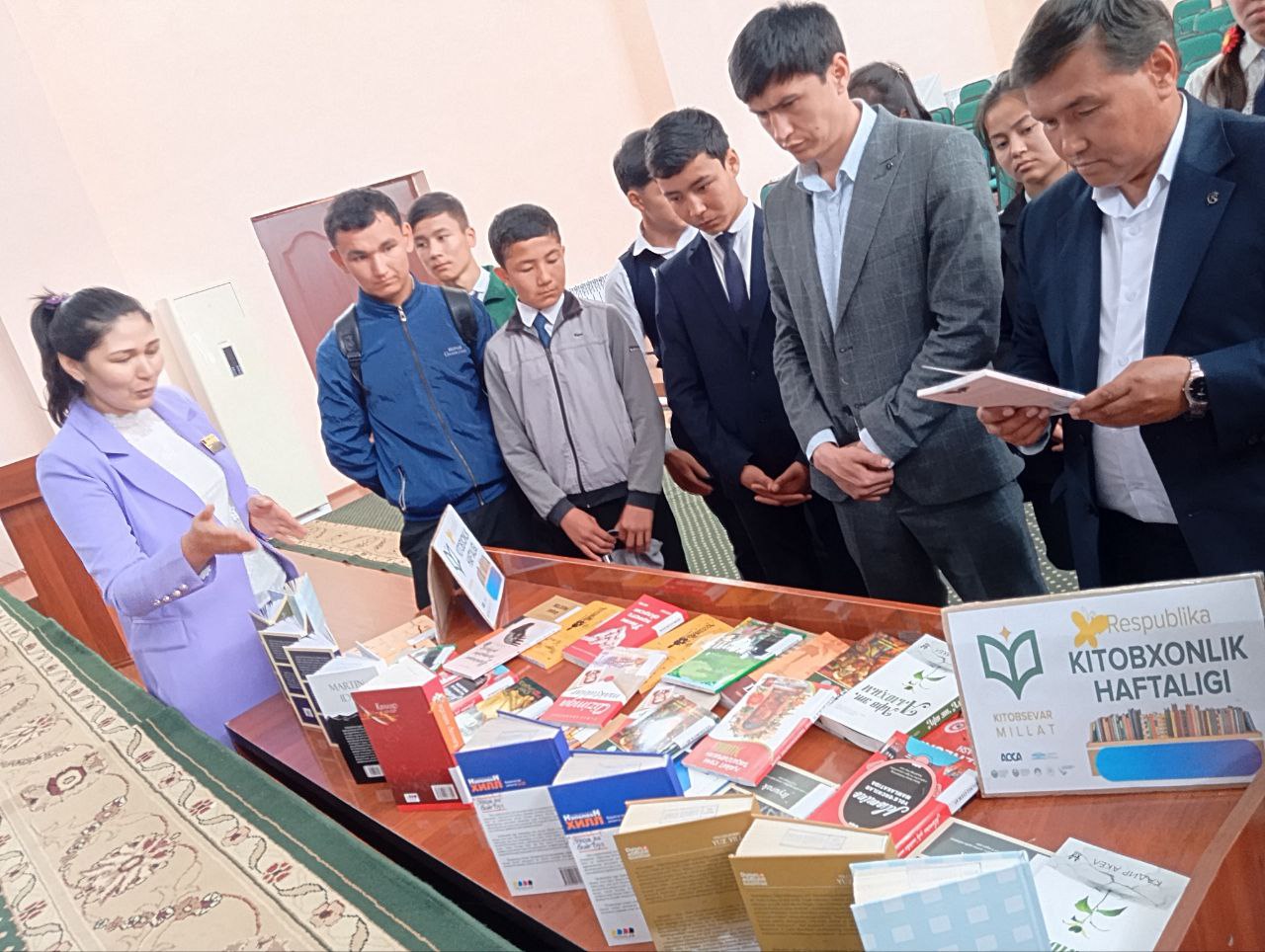 23-aprel "Xalqaro kitob va Mualliflik huquqlarining ximoya qilish kuni" munosabati bilan kitoblar ko'rgazmasi tashkil qilindi.