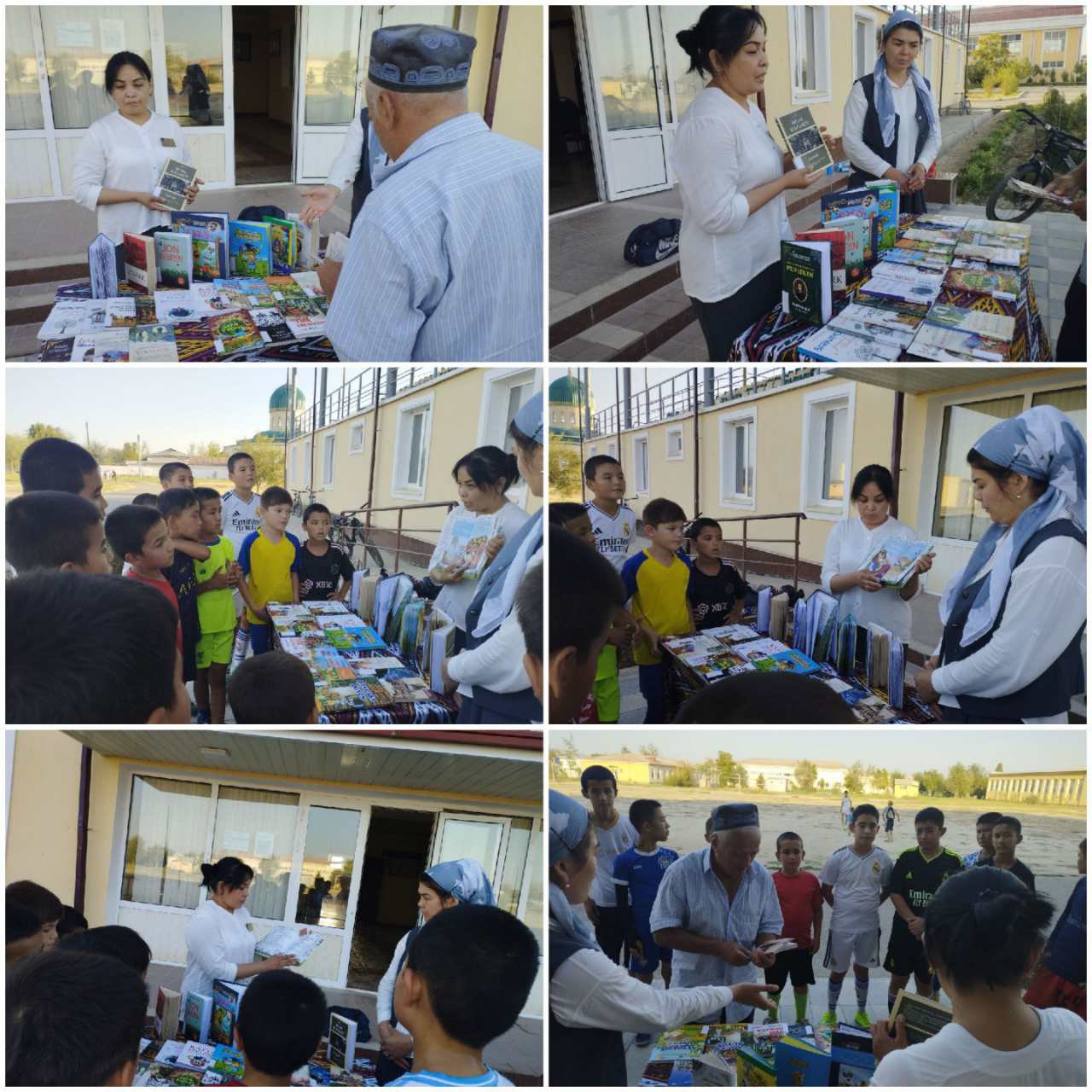 "Ochiq osmon ostida kutubxona" loyihasi doirasida navbatdagi tadbir va kitob ko'rgazmasini Markaziy stadionda tashkil qildi.