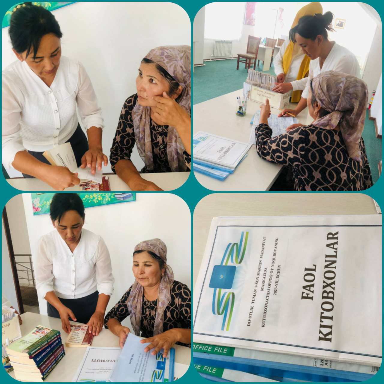 Manas MFY Madaniyat markazi kutubxonasining kutubxonachisiga amaliy uslubiy yordam ko'rsatildi.