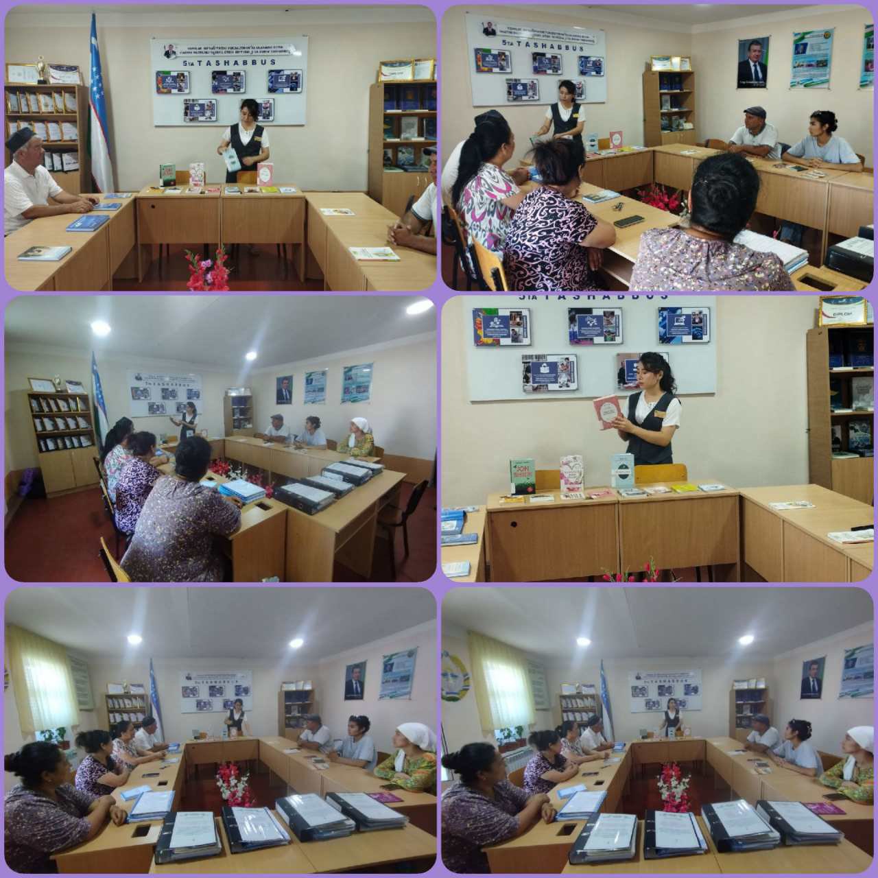 "Kitobxon onalar kuni " munosabati bilan "Dunyodagi eng baxtli ayol" deb nomlangan davra suhbati o‘tkazildi.