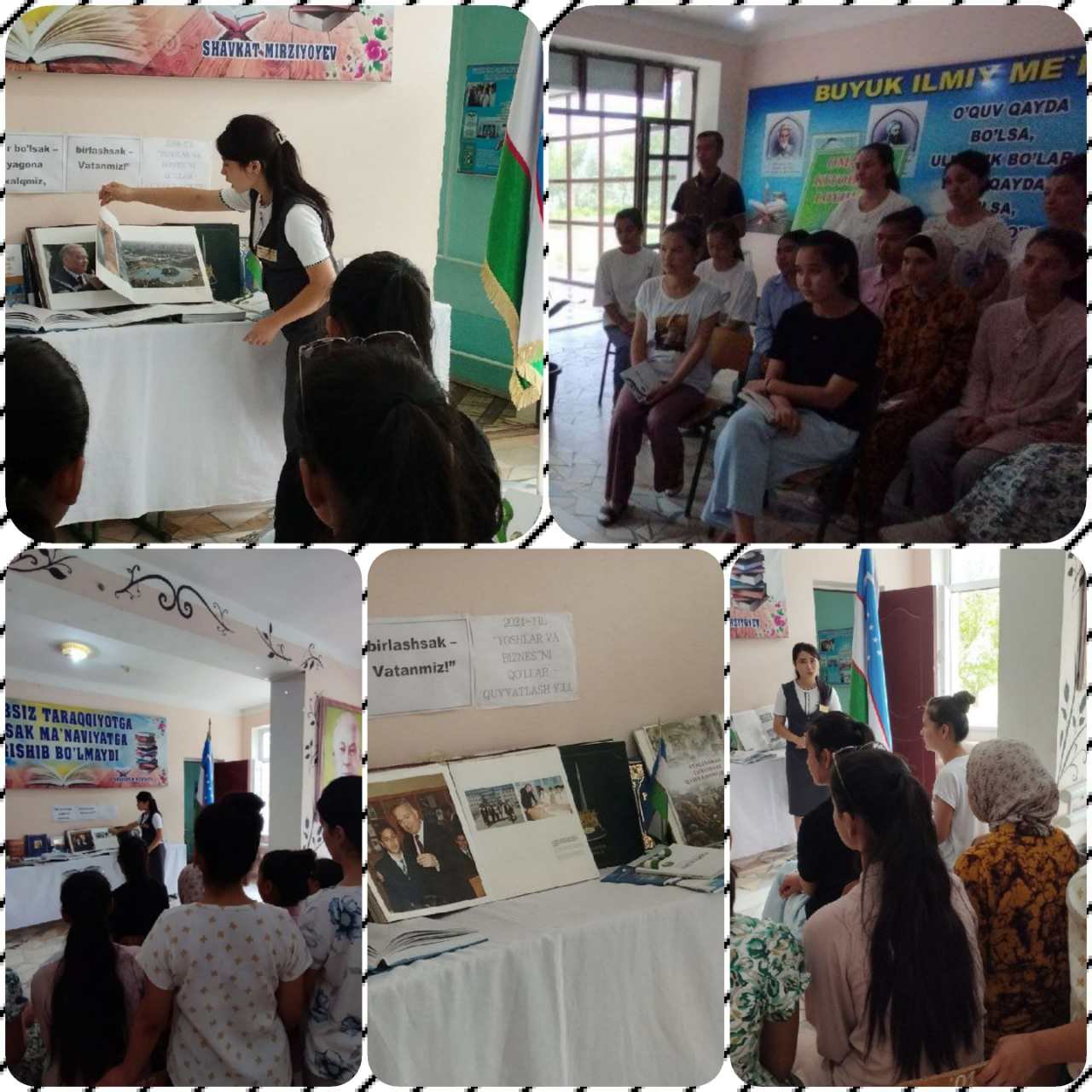 "BIZ BIR BÓLSAK YAGONA XALQMIZ,BIRLASHSAK VATANMIZ !"shiori ostida "Mustaqillik buyuk ne'mat" nomli davra suhbati ótkazildi.