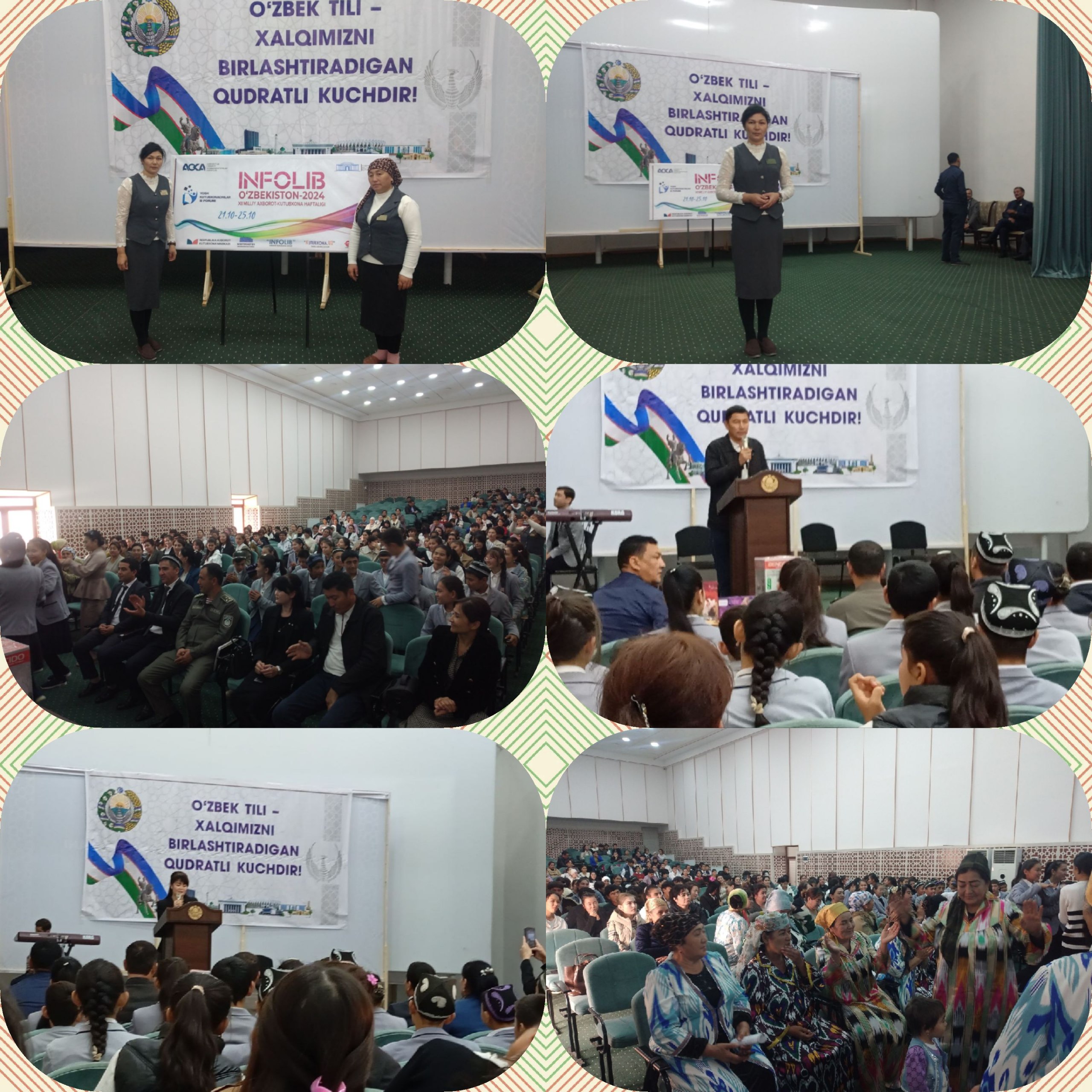 Do'stlik tuman bo'limi,Madaniyat markazi bilan hamkorlikda Infolib "O'zbekiston-2024"XIII Milliy kitob haftaligining ochilish marosimi tashkil qilindi.