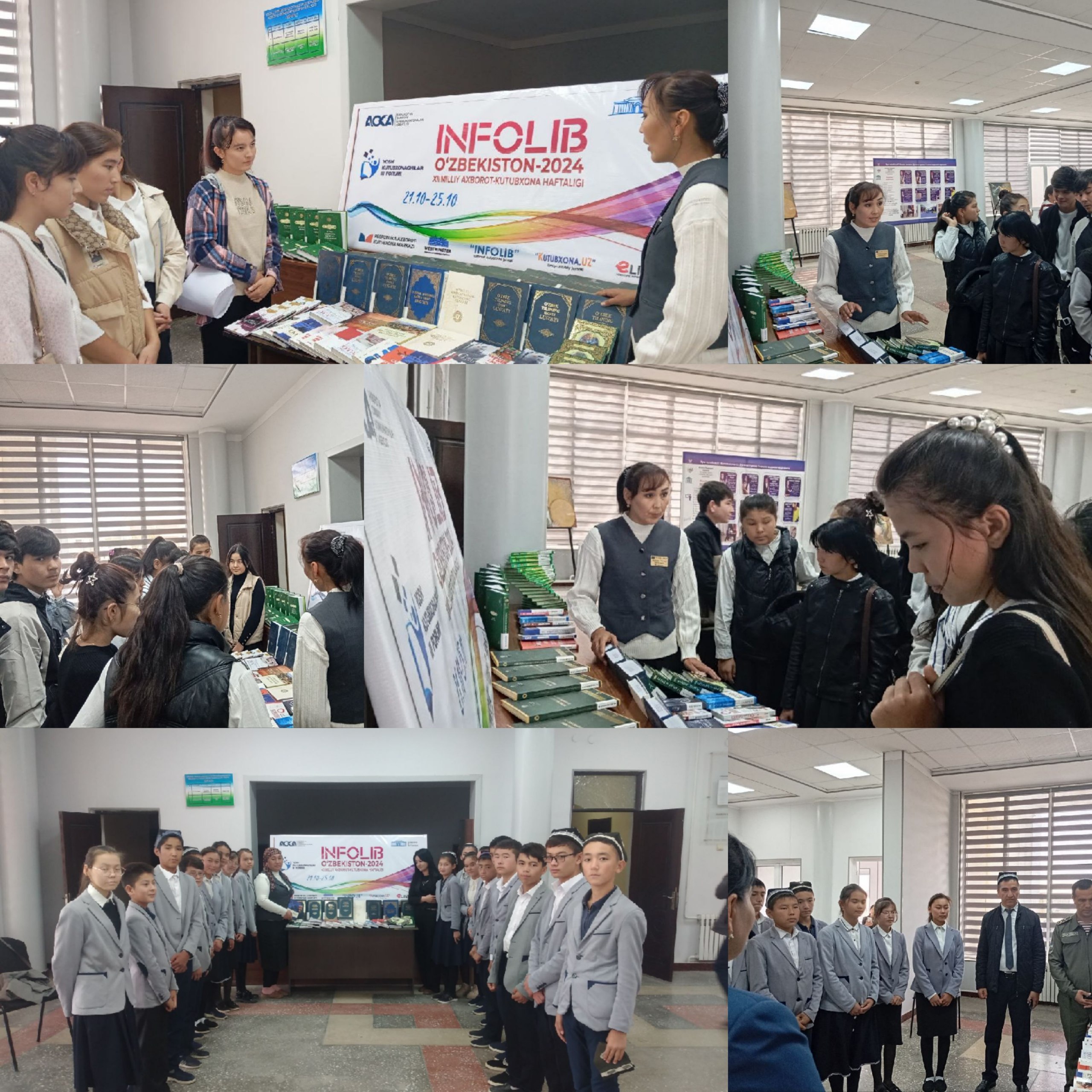 Do'stlik tuman axborot-kutubxona markazi mutaxassislari tomonidan Infolib haftaligi doirasida Madaniyat markazida kitob ko‘rgazmasi tashkil qilindi