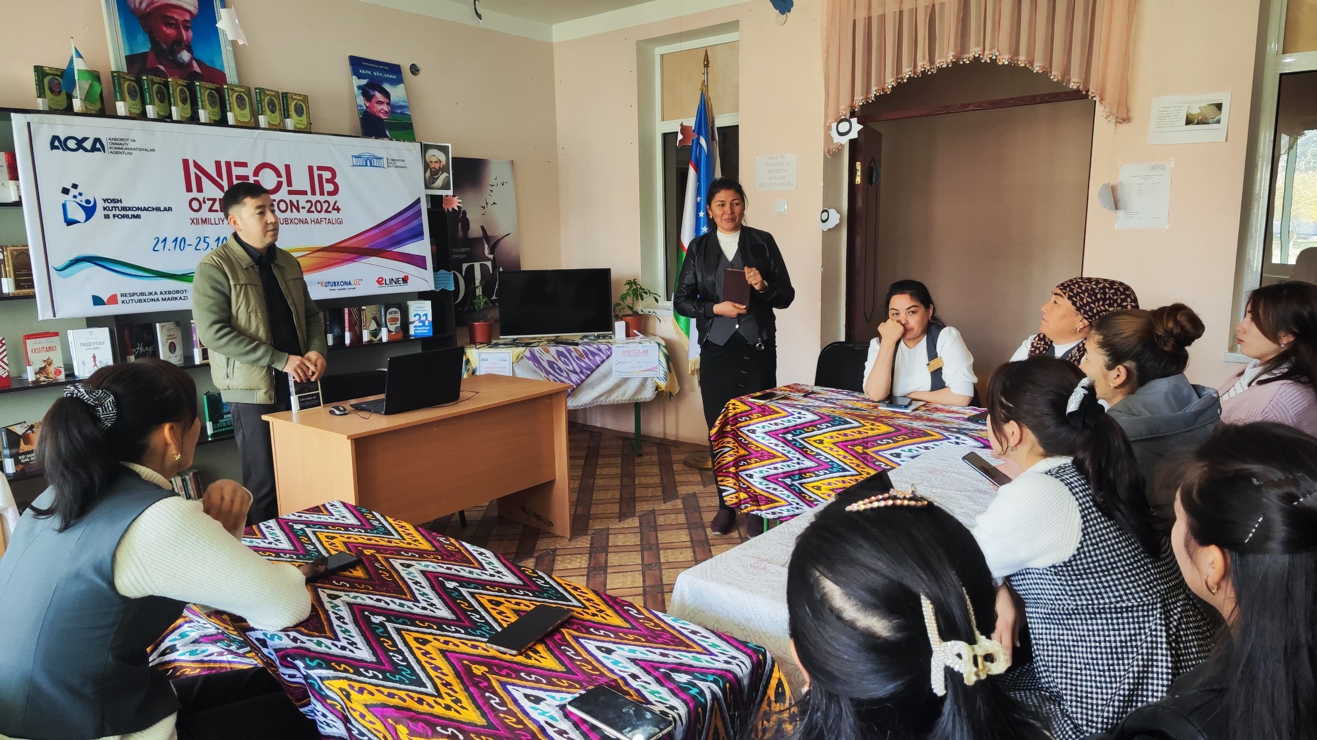 TAKM xodimlarining kompyuter savodxonligini oshirish va kitobxonlarni kitob mutolaasiga jalb qilish maqsadida qoʻllaniladigan yangi usul va loyihalar borasida navbatdagi seminar tashkil qilindi.