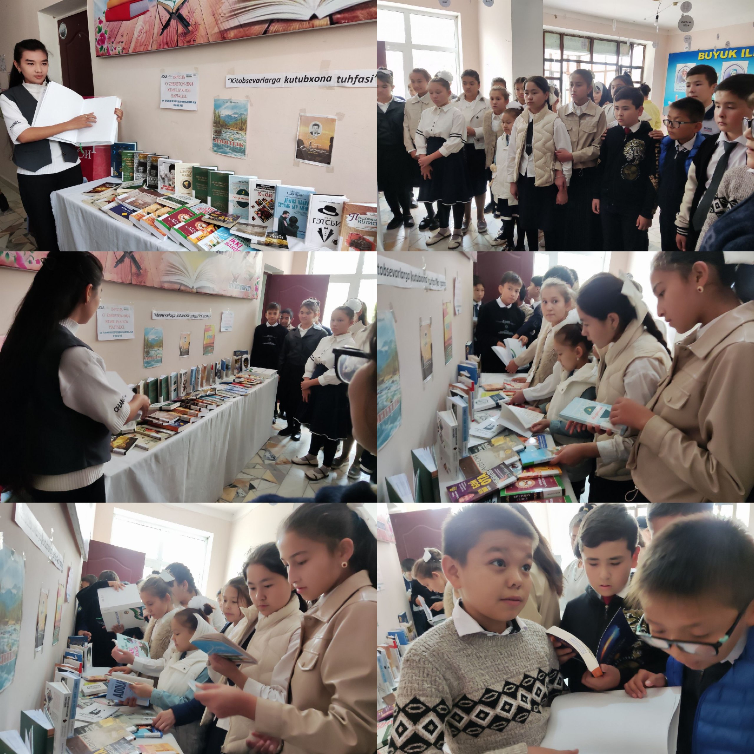 "Kitobsevarlarga kutubxona tuhfasi" nomli kitob ko‘rgazmasi tashkil qilindi.