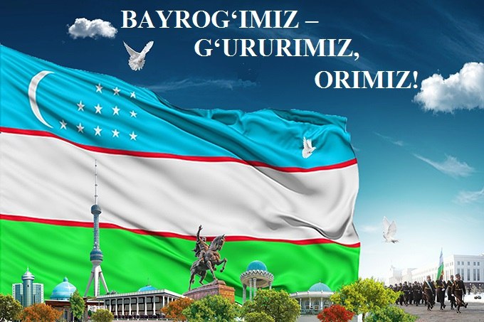 O`zbekiston Respublikasi davlat bayrog`i qabul qilingan kunning 33 yilligi munosabati bilan barcha yurtdoshlarimizni qutlaymiz.