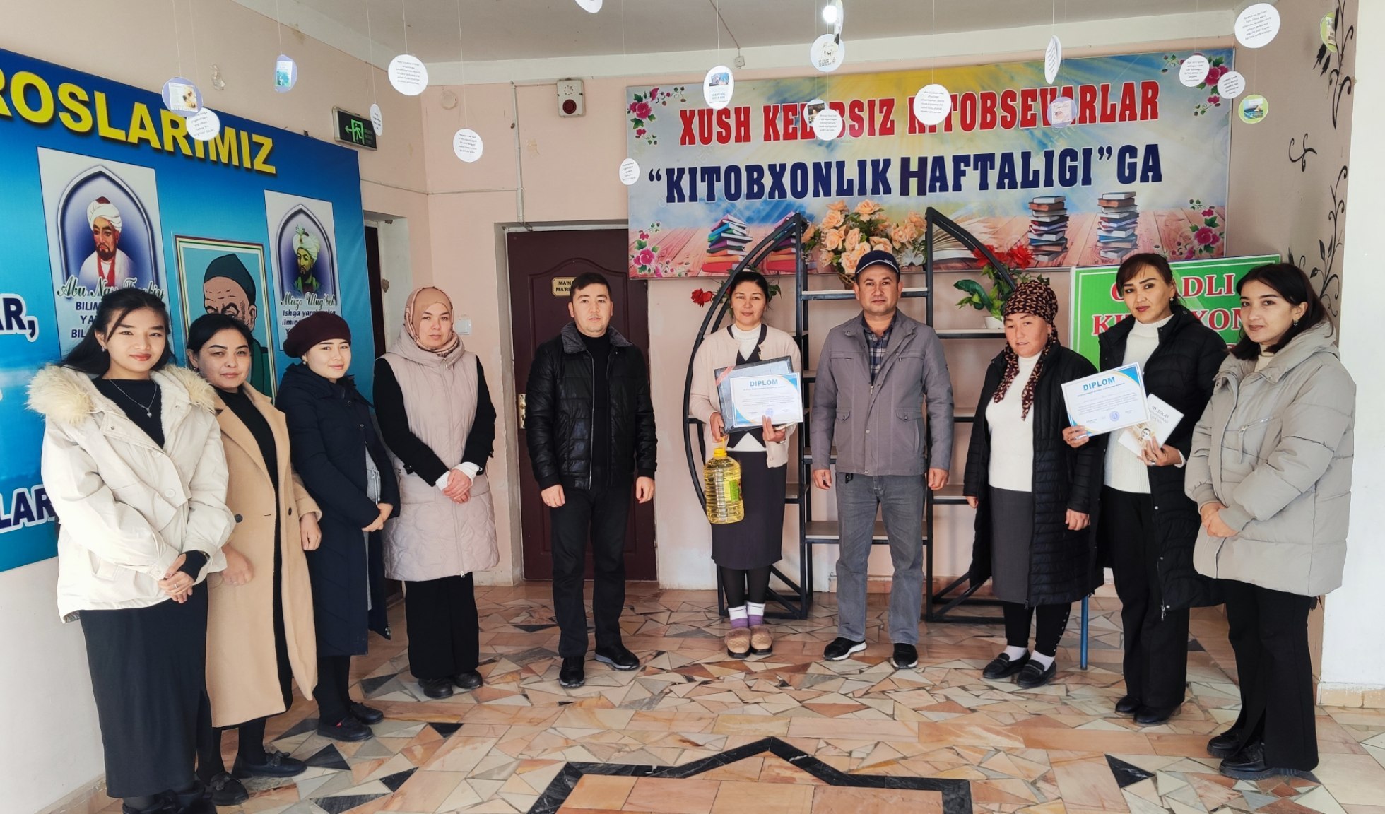 "Faol kutubxonachi" tanlovi g`oliblari munosib taqdirlandilar