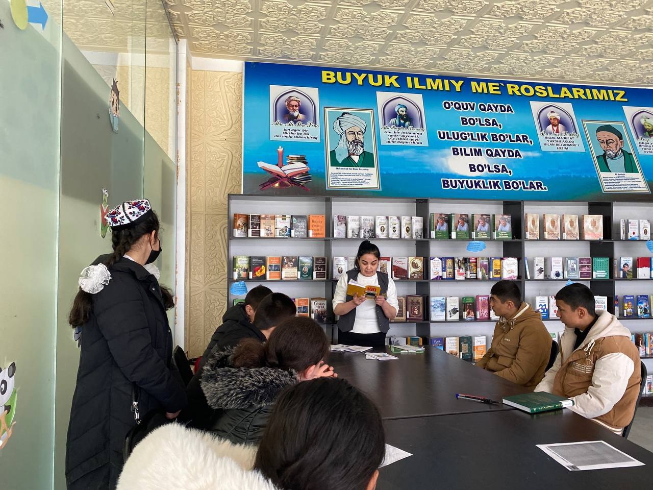 "Jumboqli hikoyalar" loyihasi doirasida 11- umumiy oʻrta taʼlim maktabi oʻquvchilari ishtirokida ijodiy uchrashuv boʻlib oʻtdi.