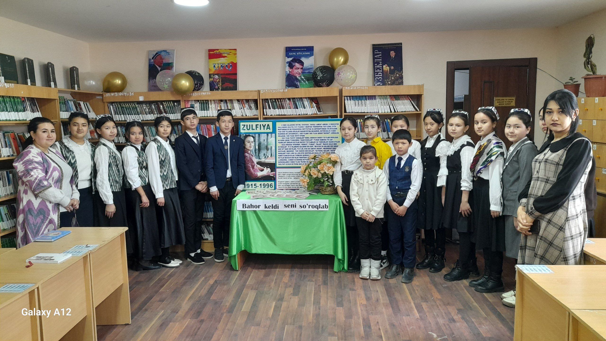 "Bahor keldi seni so'roqlab" nomli she'riyat kechasi va kitoblar ko'rgazmasi  tashkil qilindi.