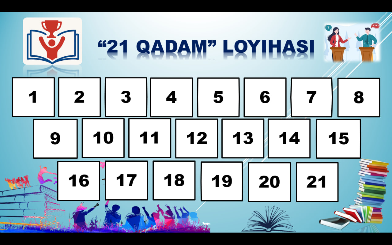 Doʻstlik tuman axborot kutubxona markazi "21 QADAM" sovrinli loyihasiga  start beradi.