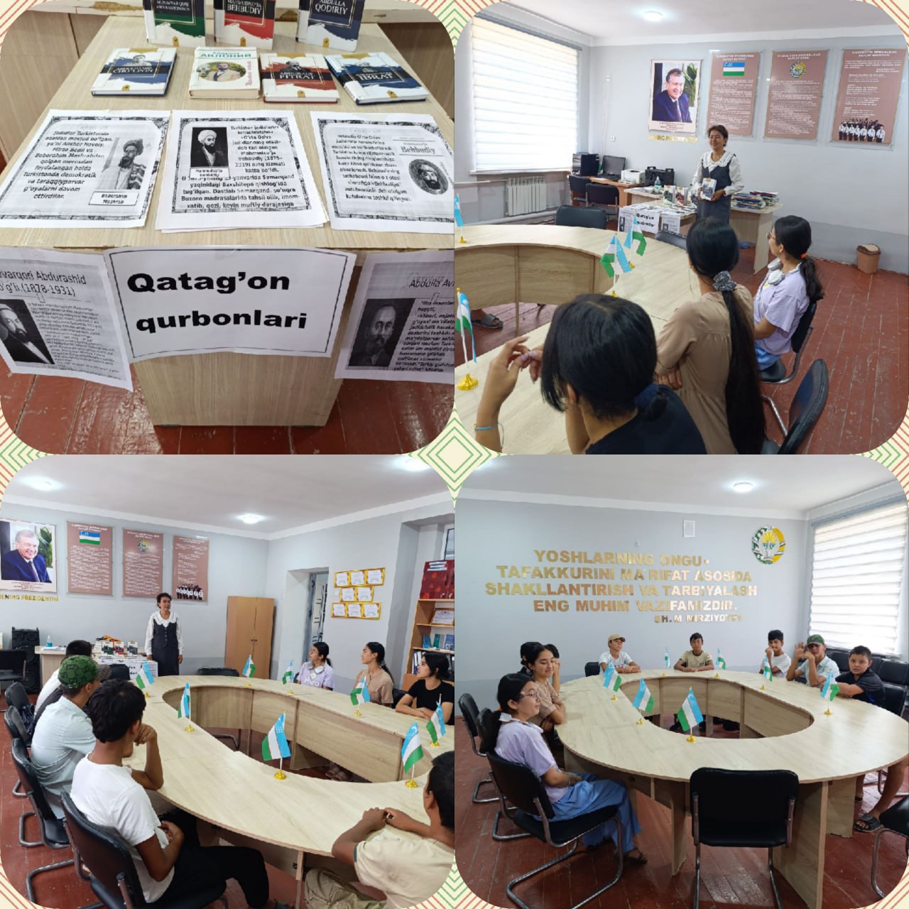 “Jadidlar: milliy o‘zlik, istiqlol va davlatchilik g‘oyalari” mavzusida davra suhbati va kitoblar ko'rgazmasi tashkil qilindi