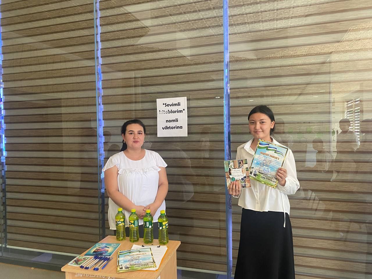 "Sevimli kitoblarim" nomli viktorina savol-javob o‘yini tashkil qilindi.