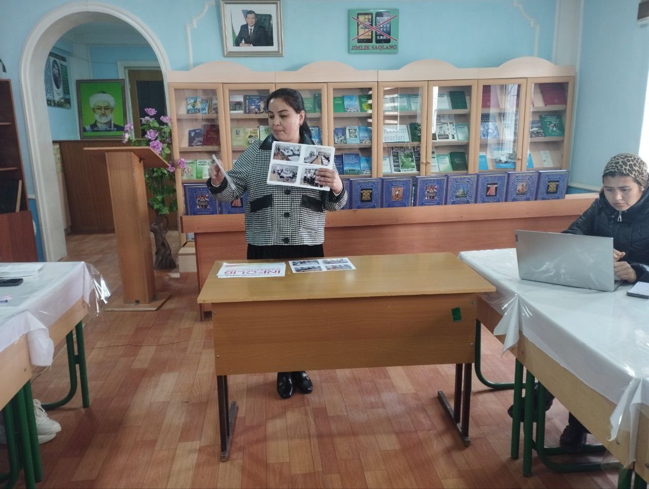 "Yangi O'zbekiston kitob va kutubxonadan boshlanadi"nomli targ'ibot ishlari olib borildi.