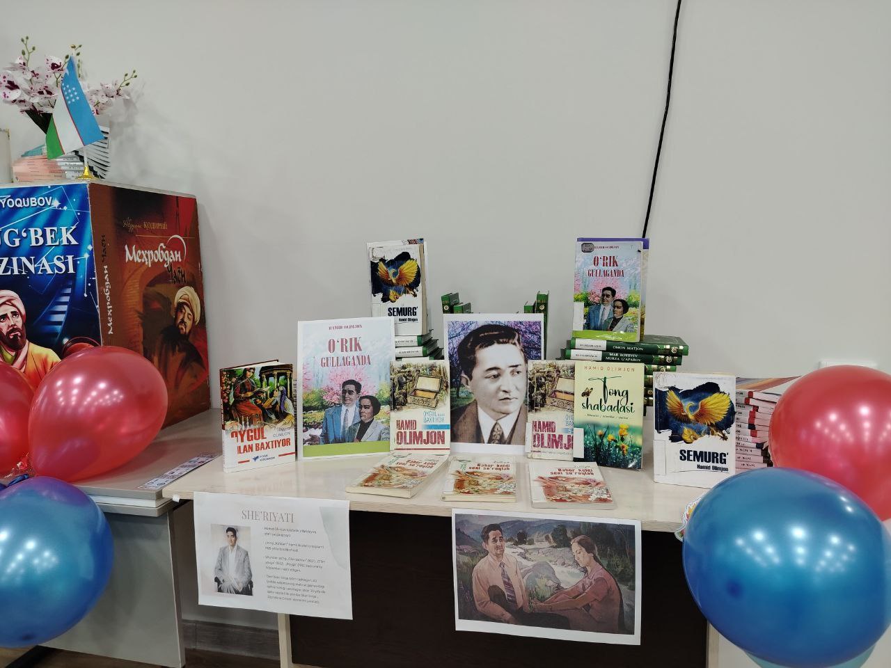 "Yallalarda vatan sog'inchi" nomli  adibning asarlari ko'rgazmasi tashkil etildi