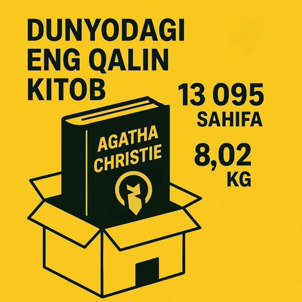 #Kitob_tavsiyasi. Dunyodagi eng qalin kitob – 13 000 sahifa ekan