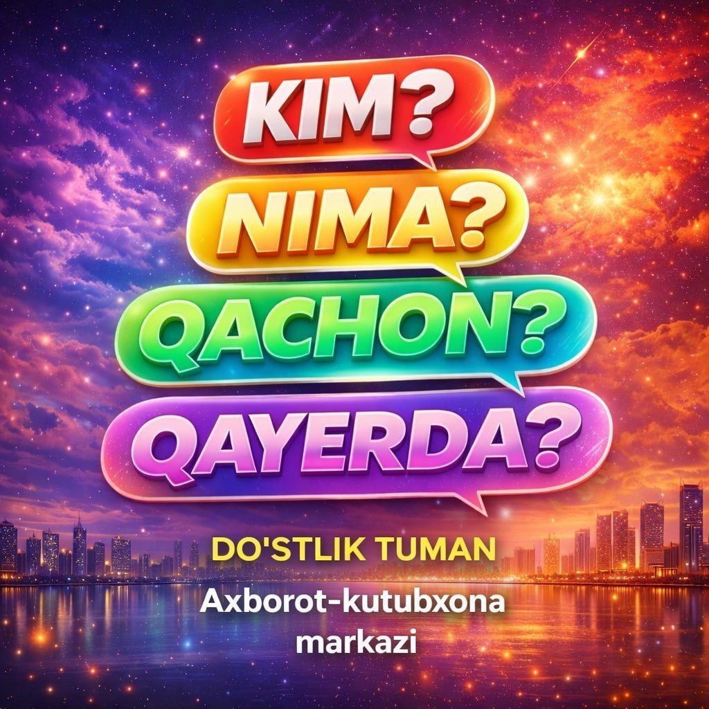 “Oltin Vodiy" mahalla Telegram guruhida “Kim? Nima? Qachon? Qayerda?” nomli onlayn intellektual viktorina tashkil etildi.
