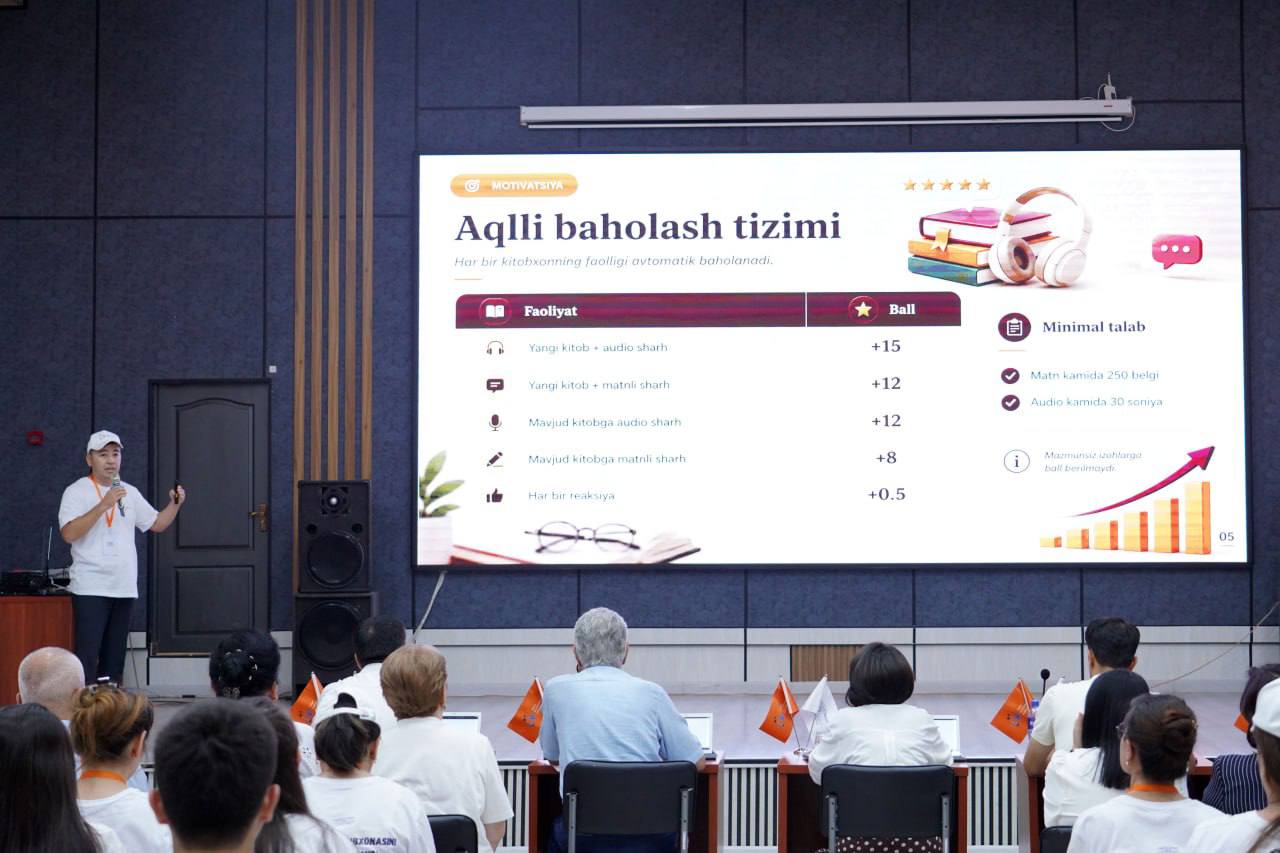 Forum doirasida tashkil etilgan Innovatsion Loyihalar tanlovida saralab olingan 12 ta loyiha  taqdimoti bo`lib o`tdi.