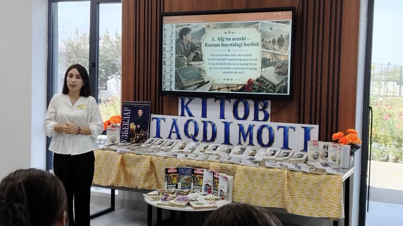 “Tushda kechgan umrlar” romani yuzasidan kitob taqdimoti tashkil etildi.