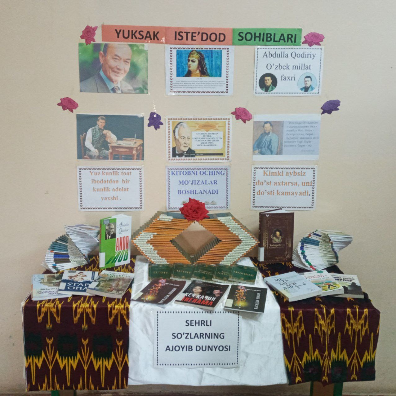 Adabiyotlar ko'rgazmasi tashkil qilindi.